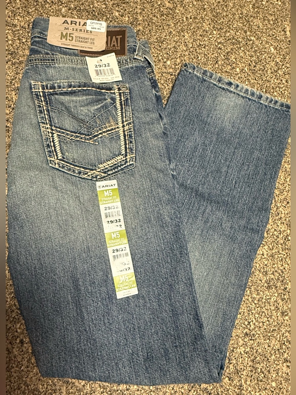 Ariat Medium Wash Blue Straight Leg Jeans